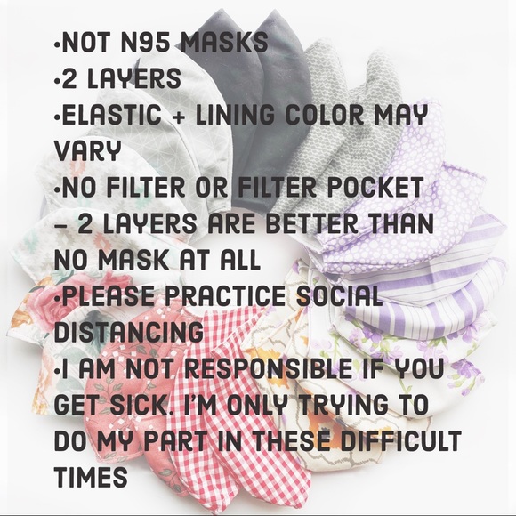 Grey Pattern Fabric Face Mask - Picture 4 of 4